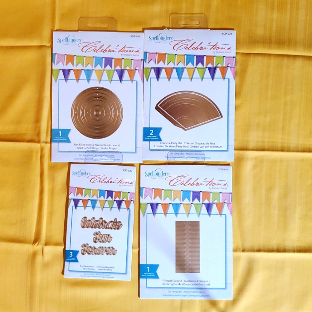 Lot Of 4 Spellbinders Metal Dies.   Lot #19